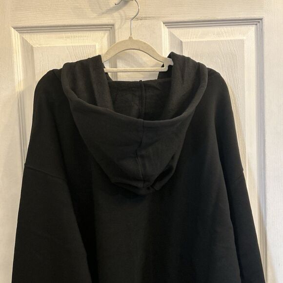 Wild Fable Women’s Black Cropped Hoodie Drawstring Raw Hem Pullover Size 3X NWT - Picture 9 of 16